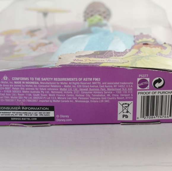 New In Box Disney Princess Tiana & The Frog 3 Bundle- Vintage Dolls - Picture 16 of 16